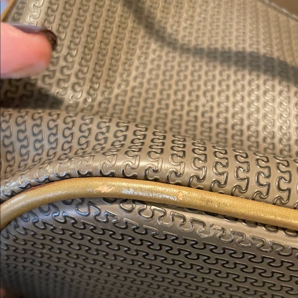 Vintage Charles Jourdan Actif Paris Women's Crossbody Bag in Brown and Gray Tan - Picture 14 of 15